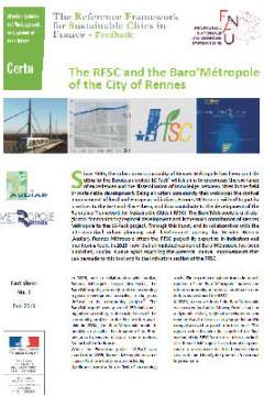 The Reference Framework for Sustainable Cities in France (RFSC) - Feedback - sheets  1-2-3