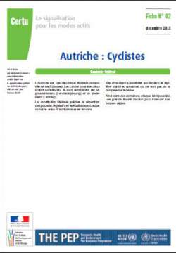 Signalisation pour les cyclistes et les piétons PEP - 13 Fiches cyclistes