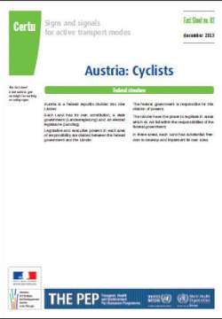 Signs and signals for active transport modes PEP - Cyclists