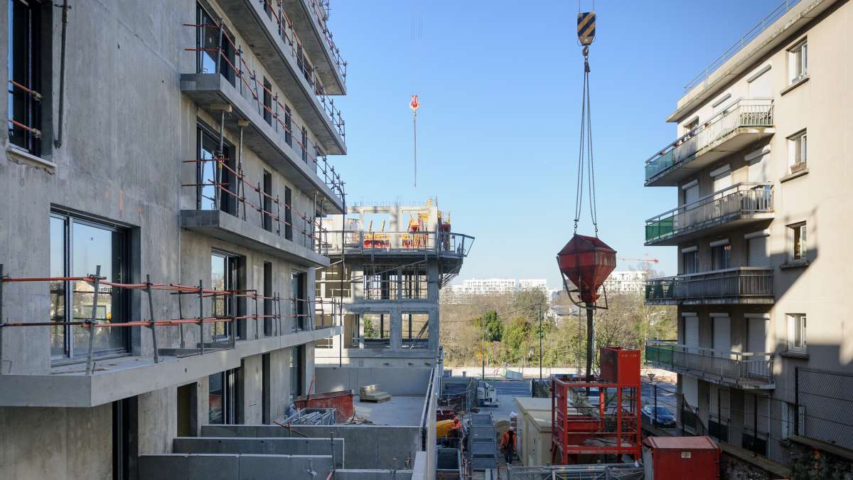 Construction d'un immeuble de 5 étages à meudon