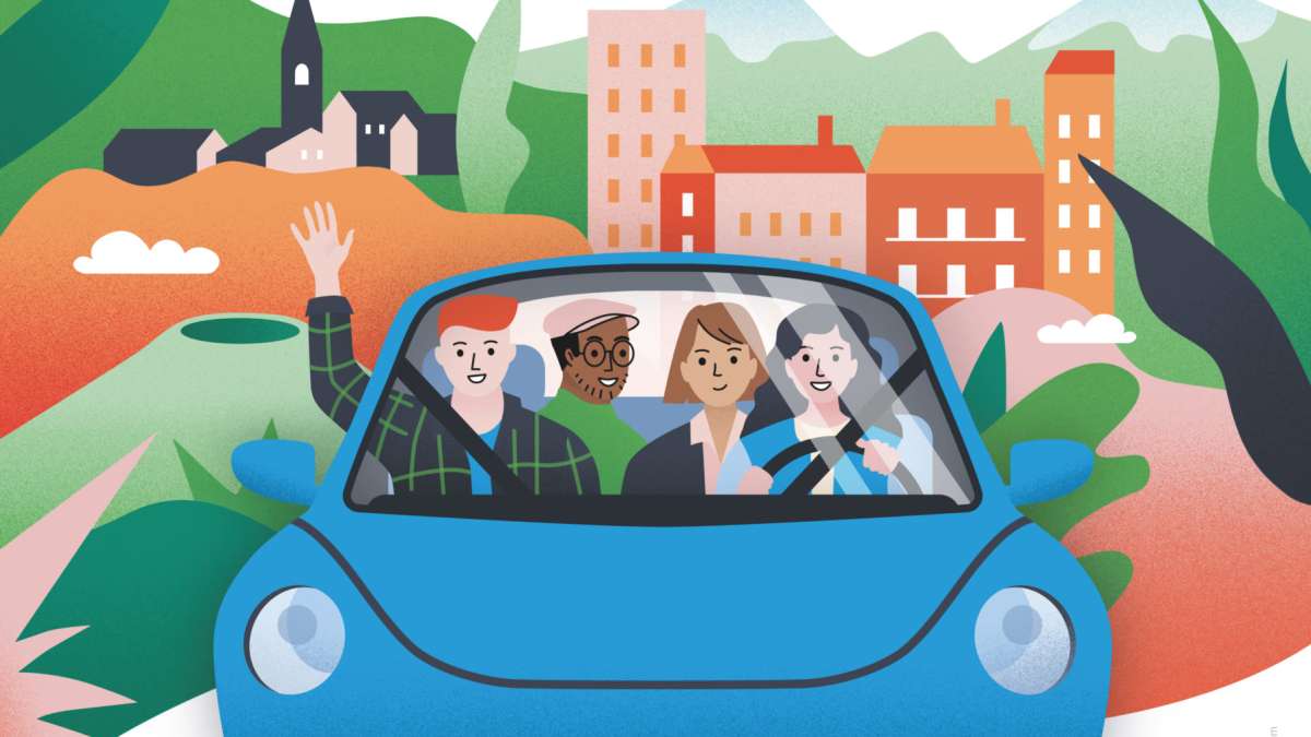 Affiche mobilité solidaire Rhone Alpes